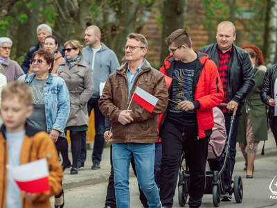 zdjęcie z pelplińskich obchodów Święta Narodowego Trzeciego Maja