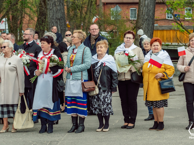 zdjęcie z pelplińskich obchodów Święta Narodowego Trzeciego Maja