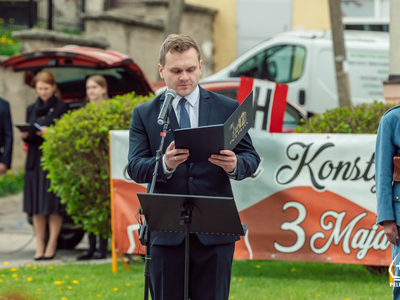 zdjęcie z pelplińskich obchodów Święta Narodowego Trzeciego Maja