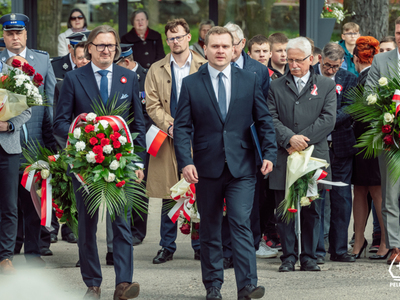 zdjęcie z pelplińskich obchodów Święta Narodowego Trzeciego Maja