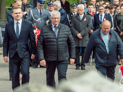 zdjęcie z pelplińskich obchodów Święta Narodowego Trzeciego Maja