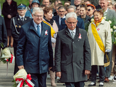 zdjęcie z pelplińskich obchodów Święta Narodowego Trzeciego Maja