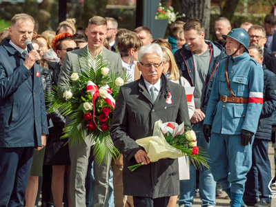 zdjęcie z pelplińskich obchodów Święta Narodowego Trzeciego Maja