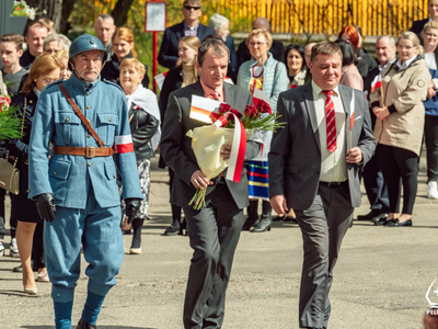zdjęcie z pelplińskich obchodów Święta Narodowego Trzeciego Maja