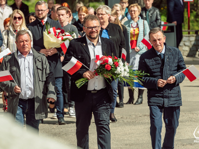 zdjęcie z pelplińskich obchodów Święta Narodowego Trzeciego Maja
