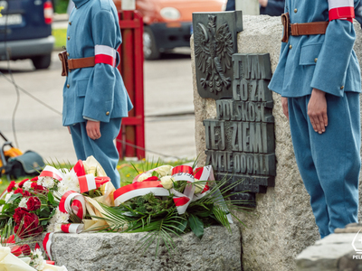 zdjęcie z pelplińskich obchodów Święta Narodowego Trzeciego Maja