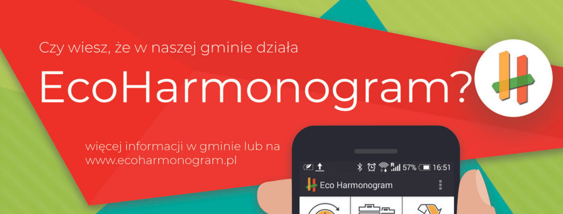 grafika tło Eco Harmonogram