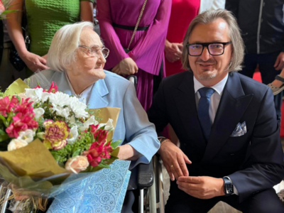 zdjecie z urodzin 100. urodziny Pani Salomei Cejner