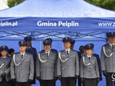 zdjęcie z obchodów Powiatowego Święta Policji w Pelplinie
