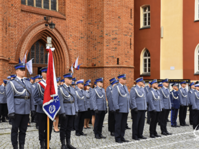 zdjęcie z obchodów Powiatowego Święta Policji w Pelplinie