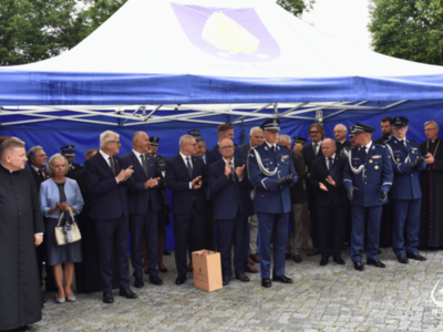 zdjęcie z obchodów Powiatowego Święta Policji w Pelplinie