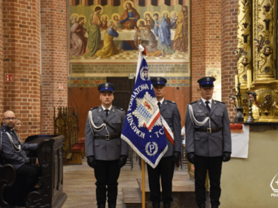 zdjęcie z obchodów Powiatowego Święta Policji w Pelplinie