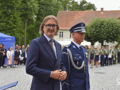 zdjęcie z obchodów Powiatowego Święta Policji w Pelplinie