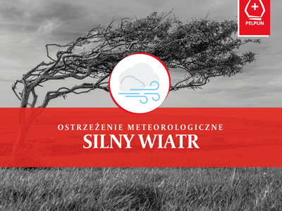 Ostrzeżenie meteorologiczne – silny wiatr!