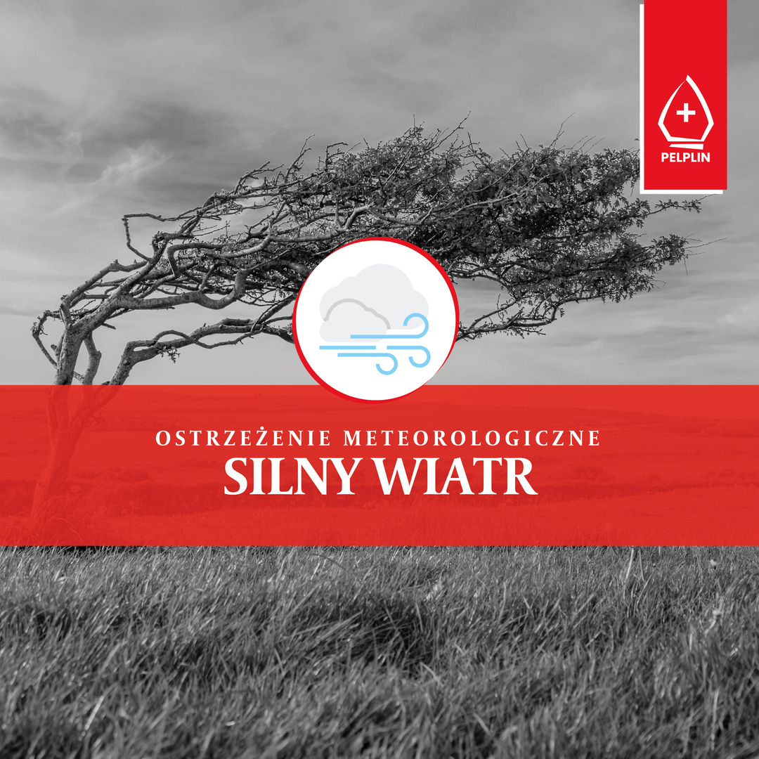 Ostrzeżenie meteorologiczne – silny wiatr!