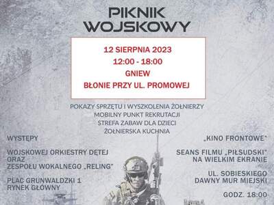 plakat Piknik "Silna Biało - Czerwona" w Gniewie