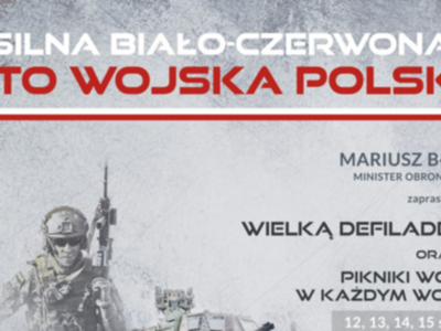 tło Piknik "Silna Biało - Czerwona" w Gniewie