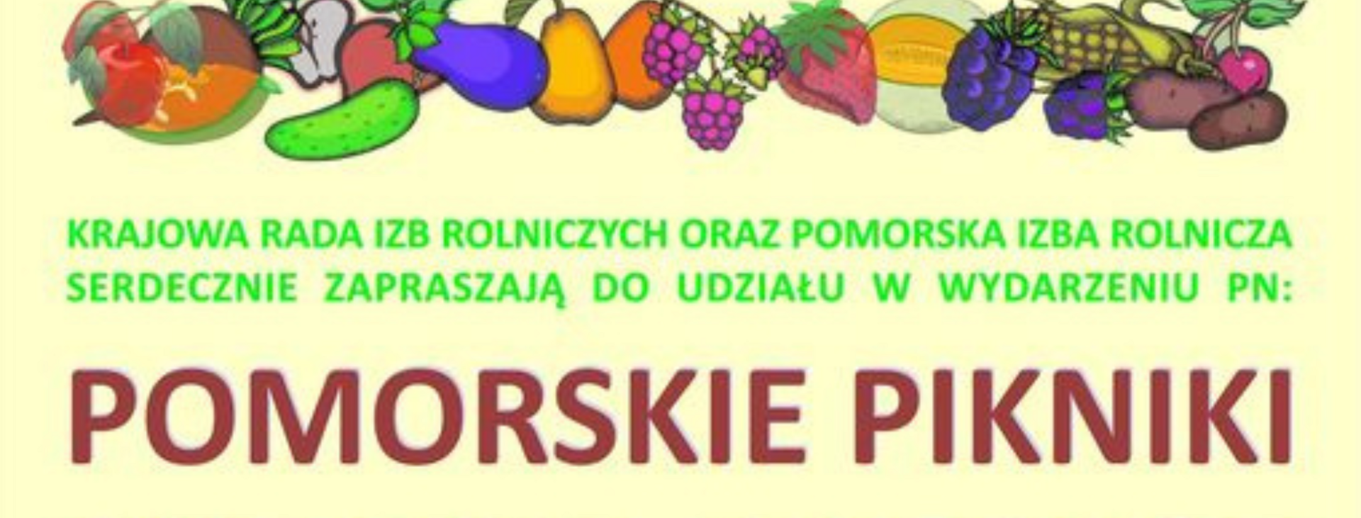 tło Piknik Owocowo – Warzywny w Pelplinie