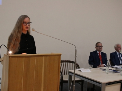 zdjęcie z konferencji „Wielcy ludzie małego Pelplina”