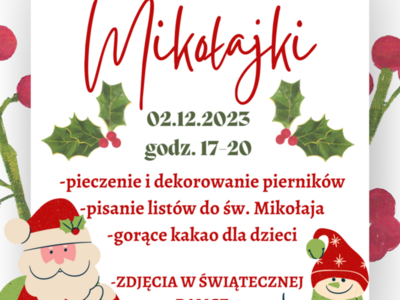 plakat Mikołajki z Kociewskim Centrum Kultury