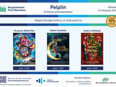 tło grafika Kino w Pelplinie