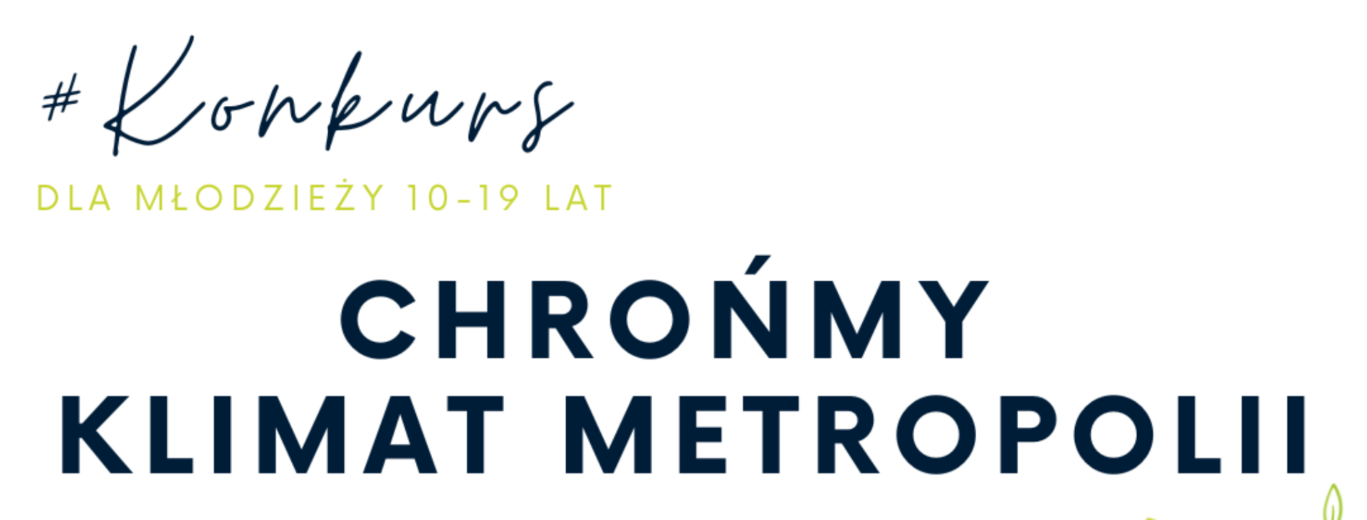 cover photo Konkurs “Chrońmy klimat metropolii”