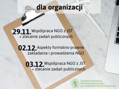 plakat szkolenia COP dla organizacji