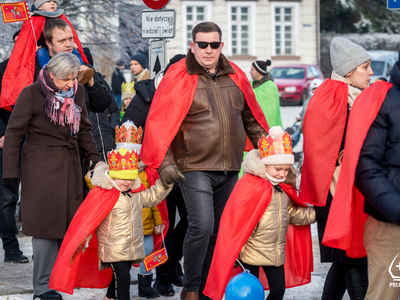 zdjęcie z Pelplińskiego Orszaku Trzech Króli
