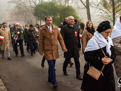 Zdjęcie z obchodów Narodowego Święta Niepodległości
