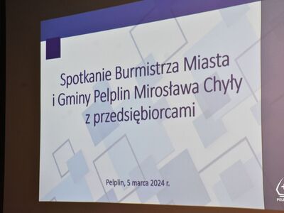 zdjęcie ze spotkania Burmistrza z przedsiębiorcami