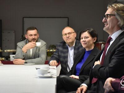 zdjęcie ze spotkania Burmistrza z przedsiębiorcami