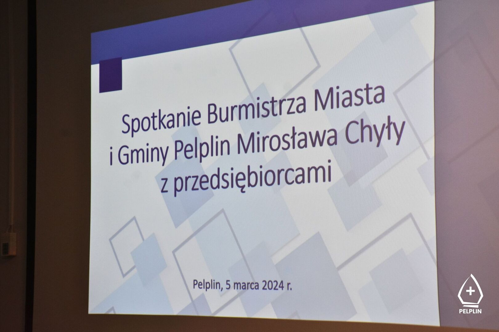 zdjęcie ze spotkania Burmistrza z przedsiębiorcami