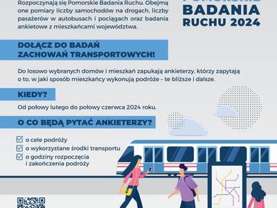 plakat Pomorskie Badania Ruchu 2024
