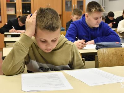 zdjęce z gminnego etapu Ogólnopolskiego Turnieju Wiedzy Pożarniczej
