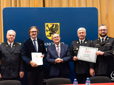 zdjęcie z podpisania umów „POMORSKIE OSP 2024" 