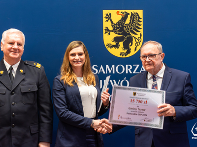 zdjęcie z podpisania umów „POMORSKIE OSP 2024" 
