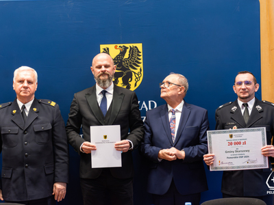 zdjęcie z podpisania umów „POMORSKIE OSP 2024" 