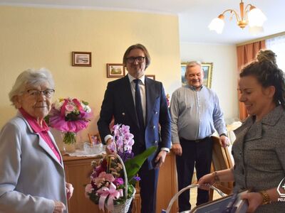 zdjęcie z 90. urodzin Heleny Domańskiej z Rudna