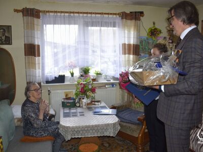101. urodziny Pani Gertrudy Czechanowskiej z Międzyłęża