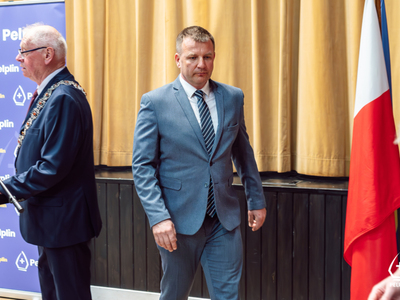 zdjęcie z pierwszej sesji XI Kadencji Rady Miejskiej w Pelplinie