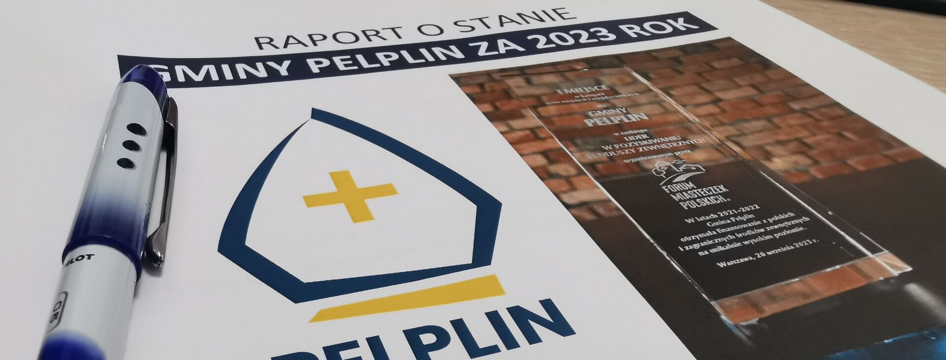 cover photo Raport o stanie Gminy Pelplin za 2023 rok