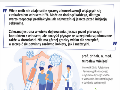 grafika szczepienia przeciwko HPV