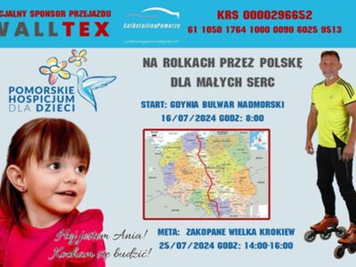 covr photo Akcja charytatywna. Na rolkach przez Polskę dla małych serc