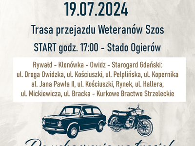 trasa przejazdu XIV Zlot Weteranów Szos-