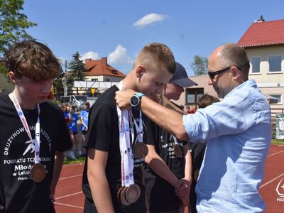 Zdjęcie z Drużynowych Mistrzostw Powiatu Tczewskiego Młodzików w Lekkoatletyce