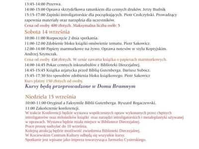 plakat konferencja introligatorów
