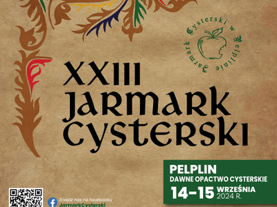 plakat Jarmark Cysterski w Pelplinie