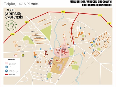 Utrudnienia w ruchu drogowym – Jarmark Cysterski