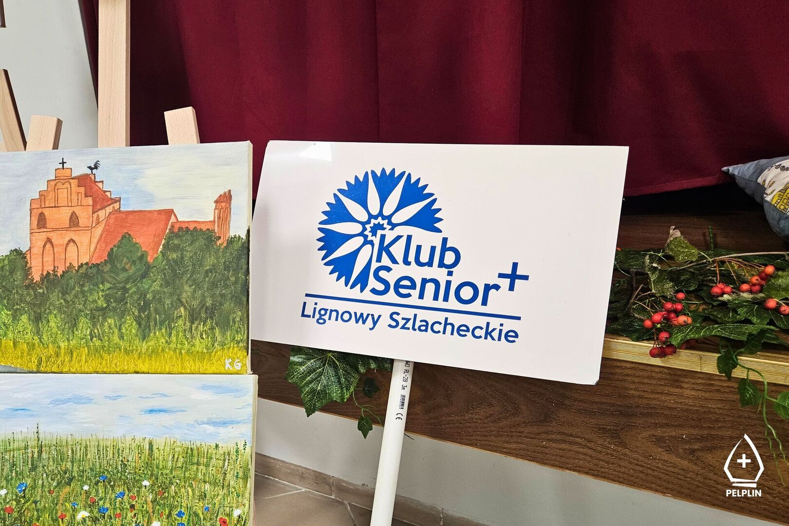 zdjęcie z wizyty  Pań z Klubu Seniora 50+ Skurpianki w Gminie Pelplin