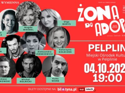 cover photo Spektakl komediowy "Żona do adopcji" w Pelplinie